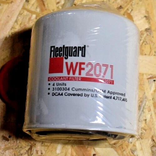 FLEETGUARD WF2071 COOLANT FILTER; Cummins 3100304 10.00 PicClick