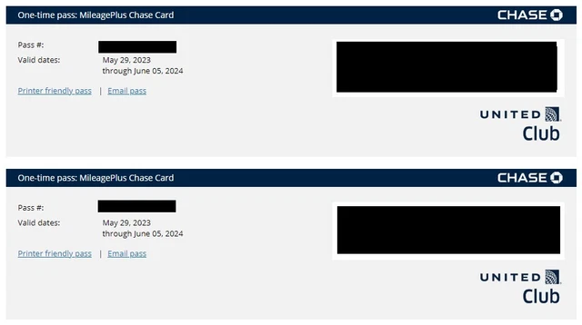 (2) TWO United Airlines Club Lounge Passes: Expire June 05, 2024-Email Delivery
