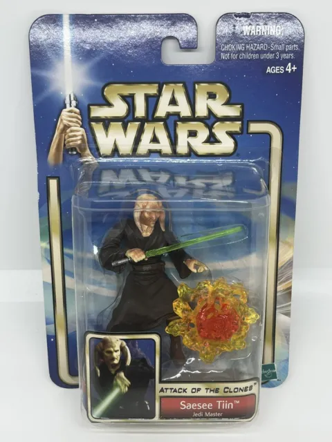 Star Wars Attack of the Clones - Saesee Tiin (Jedi Master) Action Figure 2002
