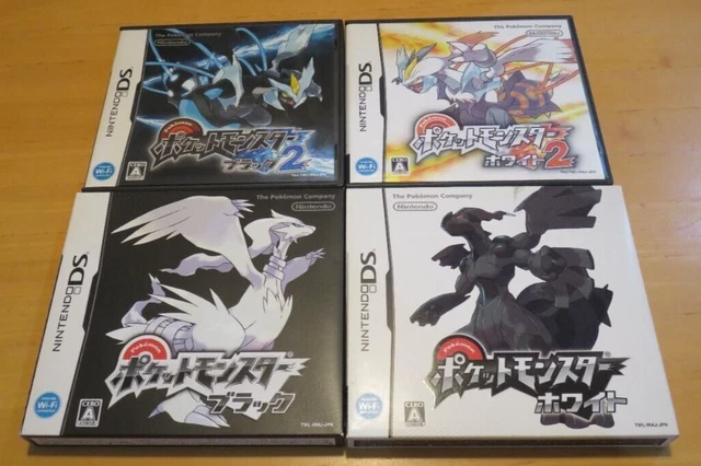 POKEMON NEGRO Blanco en Caja Juego Nintendo DS Japonés Ver