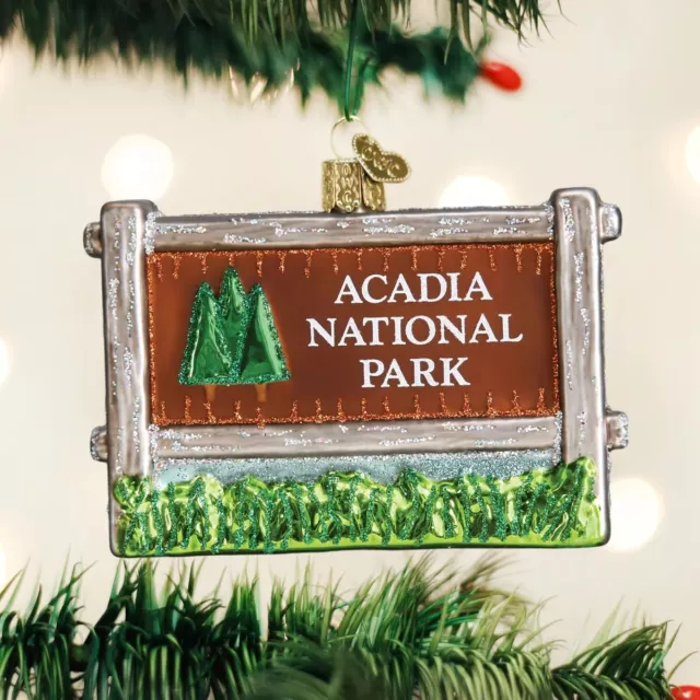 Old World Christmas (36190) Acadia National Park Ornament w/ OWC BOX