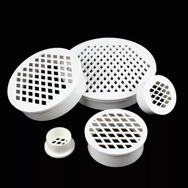 Insert Type Simple Floor Drain PVC 50-200 Round Pipe end cap Filter Net air  ❤HA