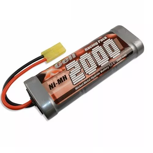 BATTERIA XCELL PACK 7,2v 2000mah NiMH SUB-C SUB-C SPINA TAMIYA L2X3 SAN114360