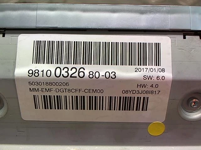 Écran GPS D'occasion Pour Peugeot 3008 Phase 2 (2016) – Réf. 98045606ZD – Garantie 2 Ans