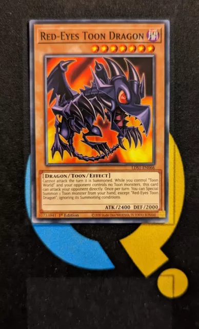 LDS1-EN066 Red-Eyes Toon Dragon Common 1st Edition YuGiOh Card