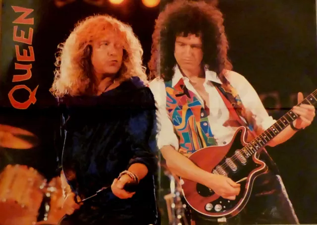 BRIAN MAY / ROBERT PLANT - QUEEN concert -Tribute Freddie Mercury - POSTER