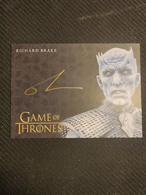 2019 Game of Thrones Inflexions Richard Brake As Night King Gold Auto Autograph