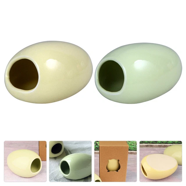 2 pz nido in ceramica criceto nascondiglio siriano grande tutte le stagioni casa per animali domestici