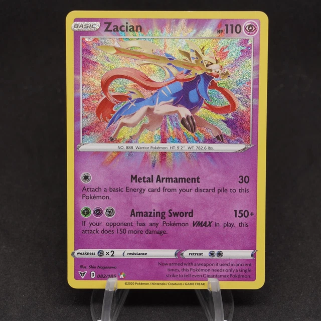 Zacian 082/185 Vivid Voltage Amazing Rare Holo - Pokemon TCG Card