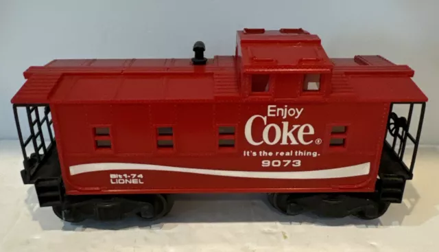 Lionel Coca Cola Coke 9073 Caboose O Gauge Original Box Vintage 7” Long