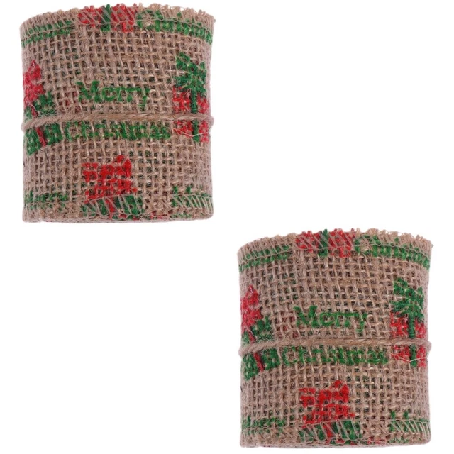 2x Weihnachten Verpackung Band Weihnachten Dekorative Band Geschenk Paket Band