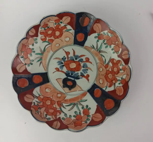 Antike japanische Imarie Teller