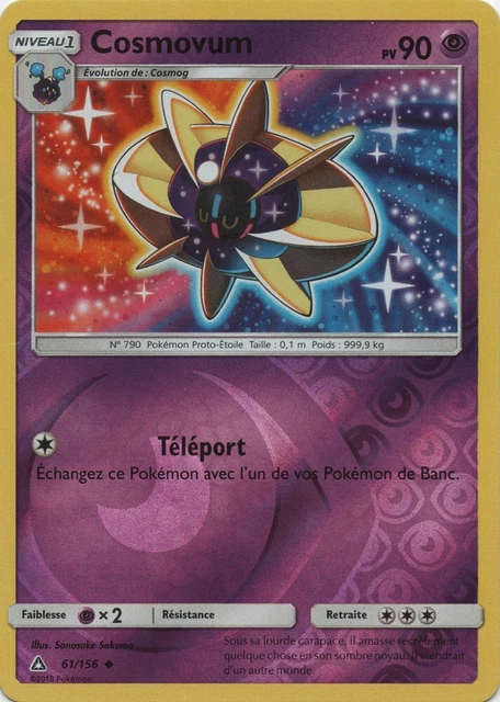 Carte Pokemon - Cosmovum 61/156 UNCO HOLO REVERSE ! SL5 ULTRA PRISME