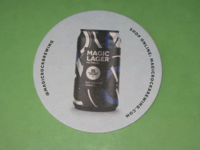 MAGIC ROCK BRAUEREI echtes Ale Handwerk Biermatte Untersetzer Magic Lager Biermatte