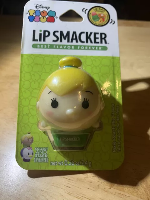New Disney Tsum Tsum Lip Smackers Tinkerbell Pixie Peach Pie