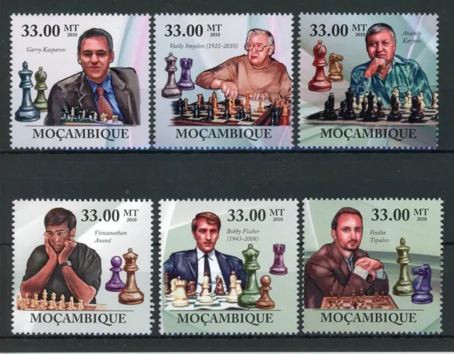 Mosambik 3697-3702 postfrisch Schach #GM595