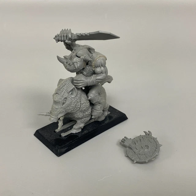 Grotfang Orc Warlord On Boar - Warhammer Old World Games Workshop