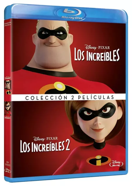 Los Increibles 1 + 2 Pack Blu Ray Saga Completa Nuevo ( Sin Abrir ) Coleccion