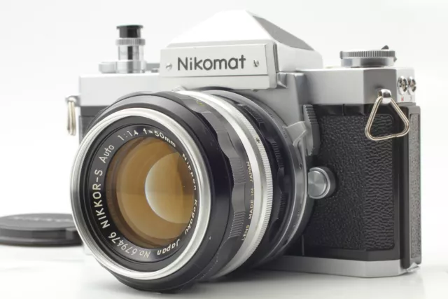 [ Casi Mint ] Nikon Nikomat FTN Plata Película Cámara Con / 50mm Lente + AR-1