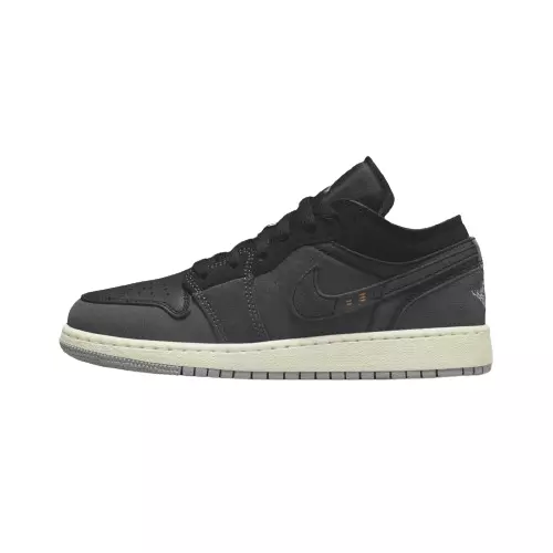 [DV0478-001] Nike Men's Air Jordan Low 1 GS Craft SE Black Sneakers *NEW*