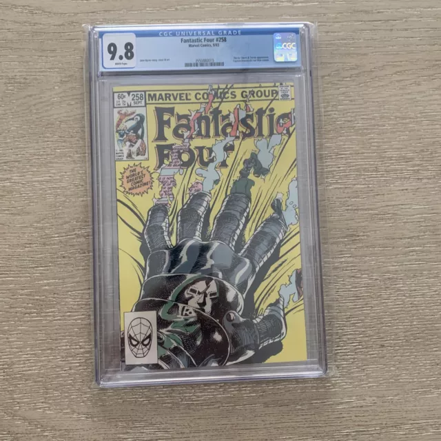Fantastic Four #258 CGC 9.8 White Pages - John Byrne Doctor Doom Cover