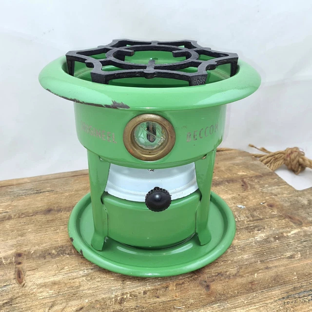ENAMELWARE BECCON KEROSENE Stove Cooker Burner Enamel Heater Green