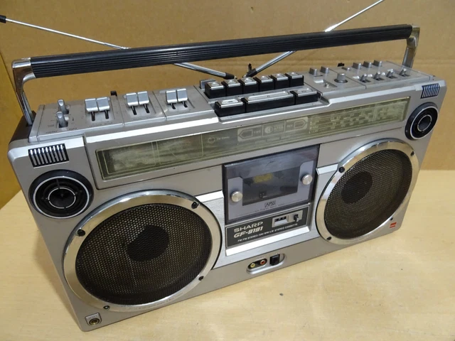 SHARP GF-9191H BOOMBOX / Ghettoblaster Radio Tape Recorder gebr. mit ...
