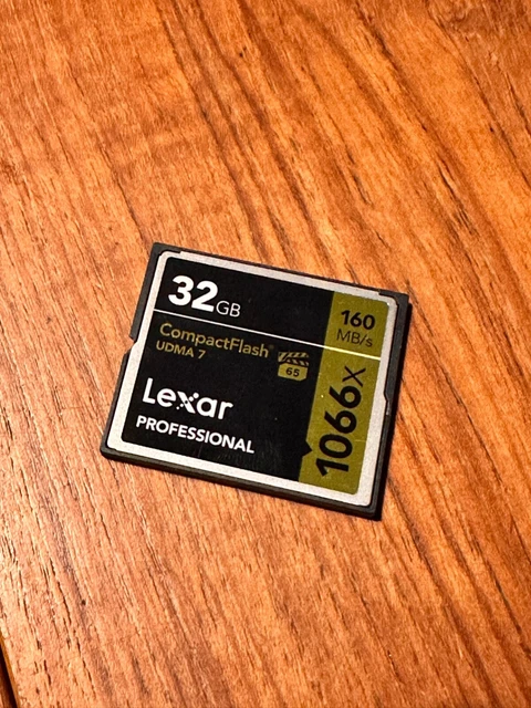 Lexar Professional 32 GB 1066x - Tarjeta CompactFlash - 160 MB/s, UDMA 7 - Usada