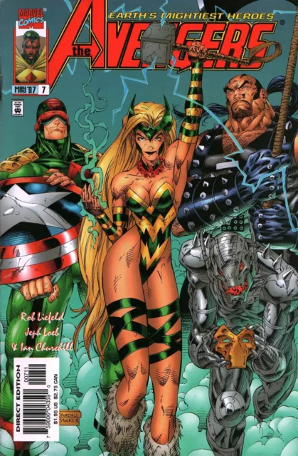 VTG Marvel Comics Avengers Comic Book Issue #7 (1996, 2nd Series) High Grade