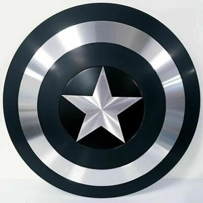 Size : 32CM PRETAY 32CM/47.5CM/60CM Marvel Avengers Bouclier Captain America Métal 1 à 1 Accessoires de Film Métal Cosplay Props pour Adultes Juets pour Enfants Décoration Murale de Bar créative 