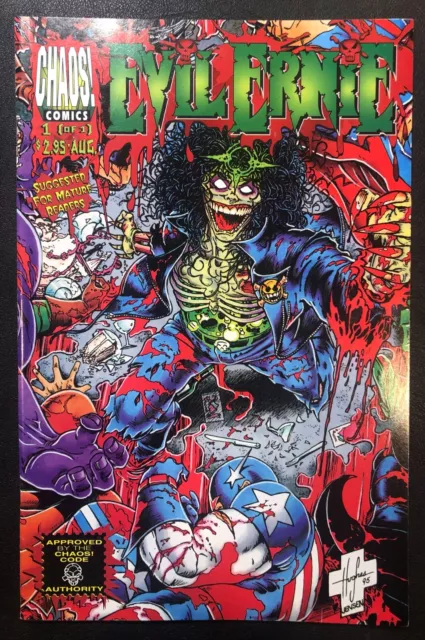 Evil Ernie 1995 Chaos Comic Book Issue #1 Evil Ernie vs Superheroes