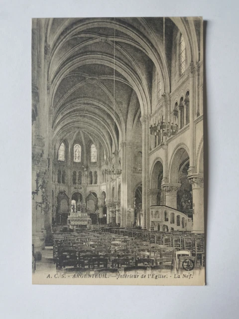 CPA 95 ARGENTEUIL - Intérieur de l'Eglise