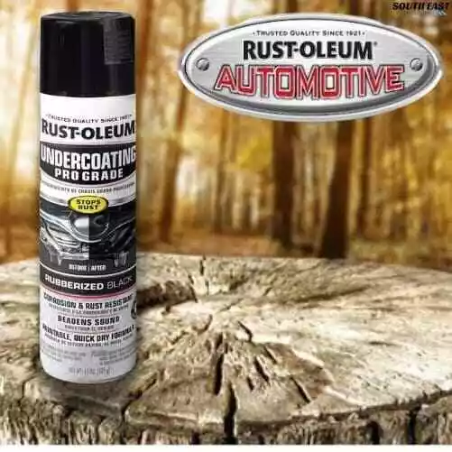 (6 CANS) Rust-Oleum Automotive Professional Rubberised Undercoating 425g Spra... 3