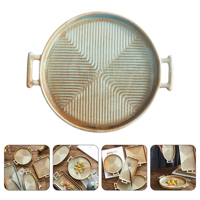 1 pezzo ciotola da forno in ceramica hotel multiuso piatto stoviglie vintage piatto di pesce