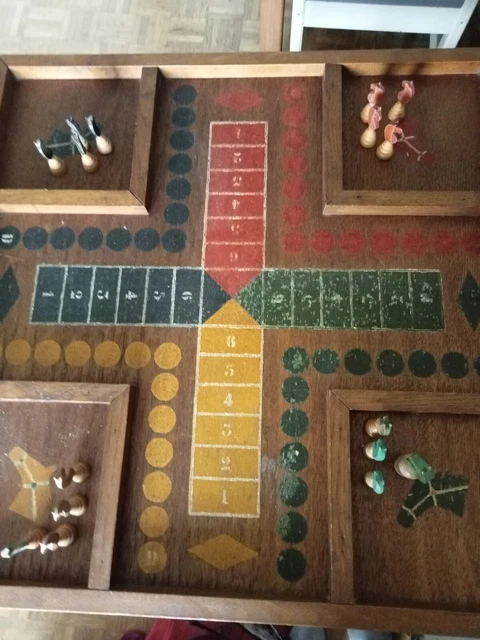 JEU ANCIEN PETITS chevaux en bois EUR 8,00 - PicClick FR