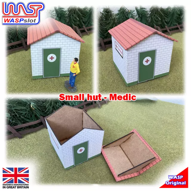 Slot Car Trackside Scenery Medic Hut 1:32 Scale Wasp