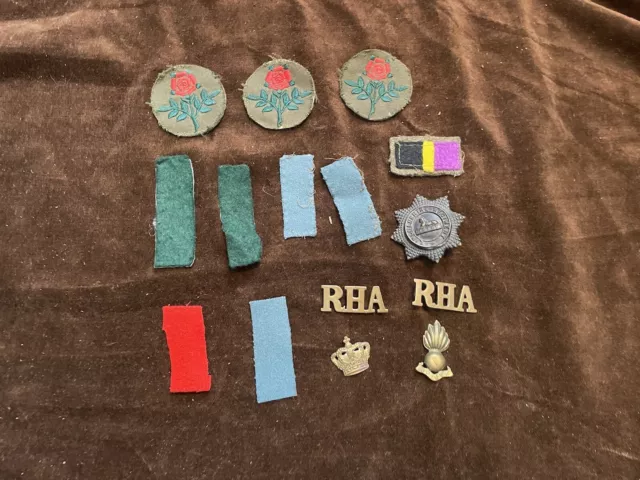 Mixed WW1 Insignia Badge Lot British Army Great War Lincolnshire Regiment RHA