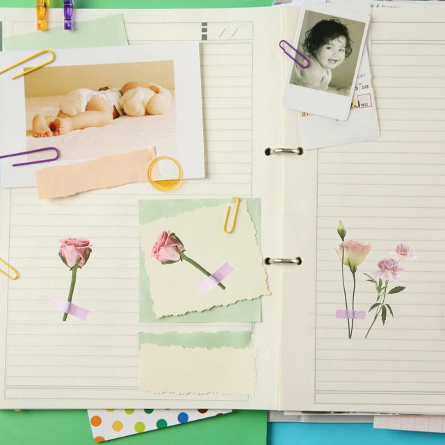 80 Sheets Floral Stationery Sticker Travel Scrapbook Pet Pack Blooming