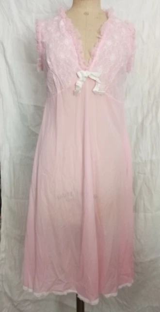 ANCIENNE CHEMISE DE nuit et robe de chambre vintage assortie EUR
