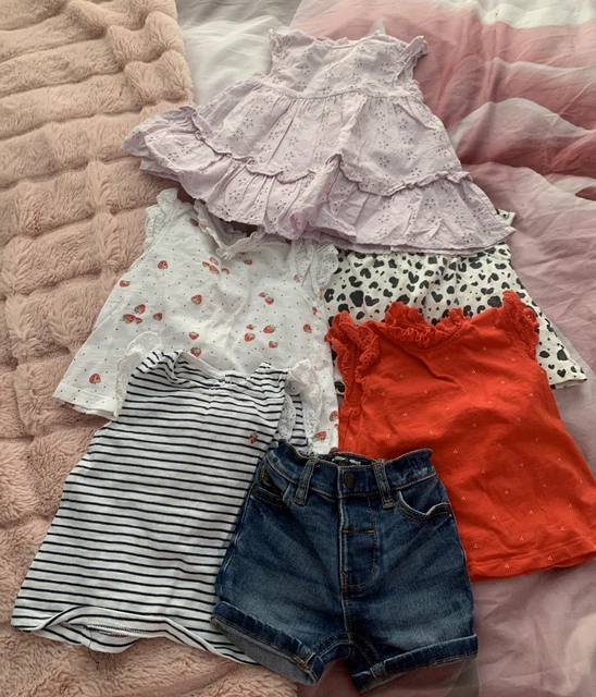 Beautiful Baby Girl 3-6 months summer Clothes bundle next tu