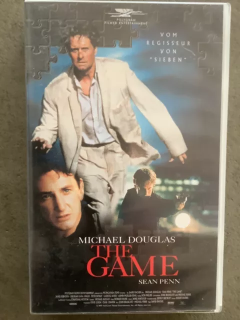 VHS  The Game - Michael Douglas, Sean Penn - TOP