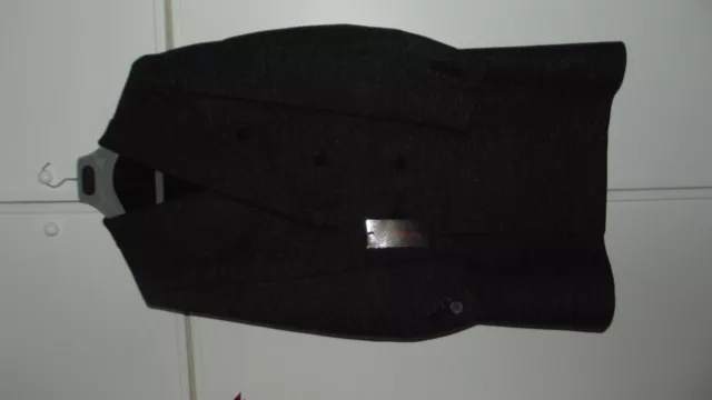 Manteau homme "NEO MUNDO" neuf 48 laine gris chiné