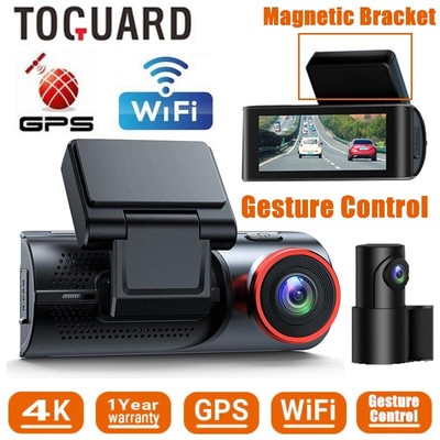Toguard 12" Touch Screen 4K SPECCHIO Dash CAM WIFI TELECAMERA BACKUP GPS controllo vocale 