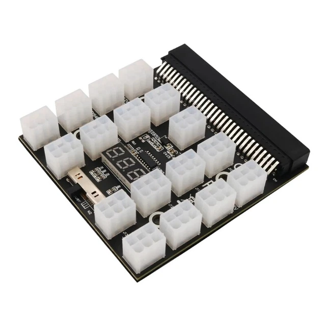 Mining Adapter Converter Server 12V 17x 6pin Power Supply Board Adapter