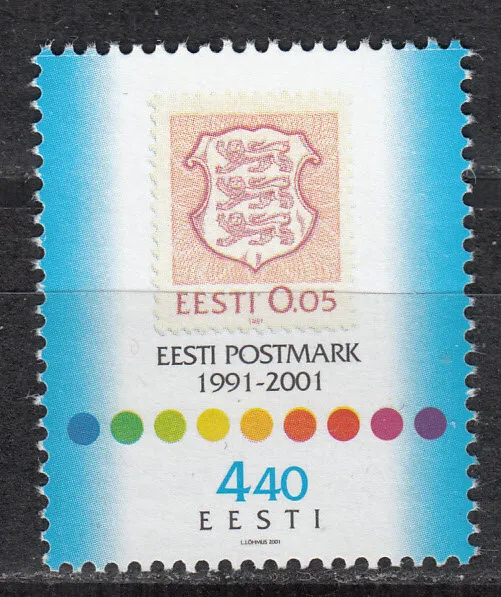 Estland / Esti Nr. 414** 10.Jahrestag der Wiederausgabe estnischer Briefmarken