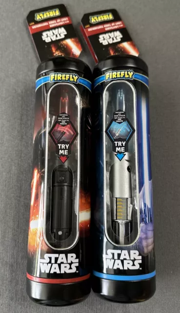 star wars firefly toothbrush gift set lot of 2 rey & kylo ren light up & sound