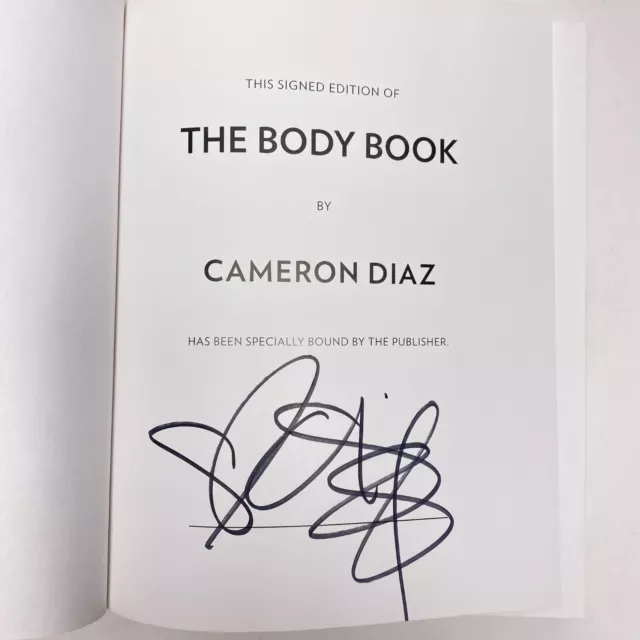 The Body Book By Cameron Diaz (Signed) 2