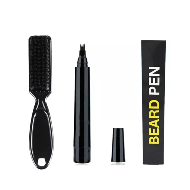 Stylo de Remplissage de Barbe Coloration pour Barbe Moustache Longue Durée 3