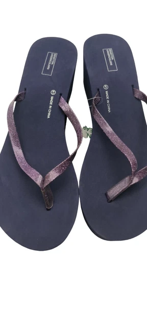 CIABATTE ZEPPA morbido scarpe mare aperte zeppa Benettone EUR 14