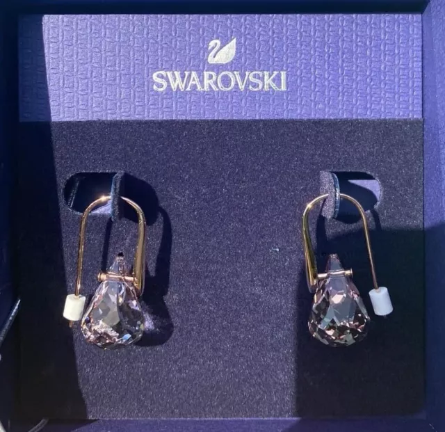 Authentic Swarovski Lunar Earrings, Pink, 5528509. Brand New.